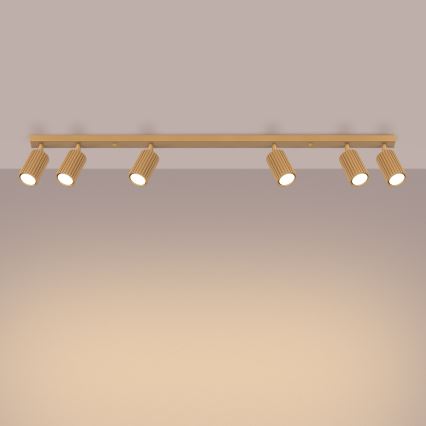 Foco KARBON 6xGU10/10W/230V dourado