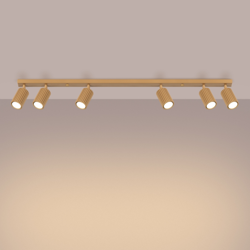 Foco KARBON 6xGU10/10W/230V dourado