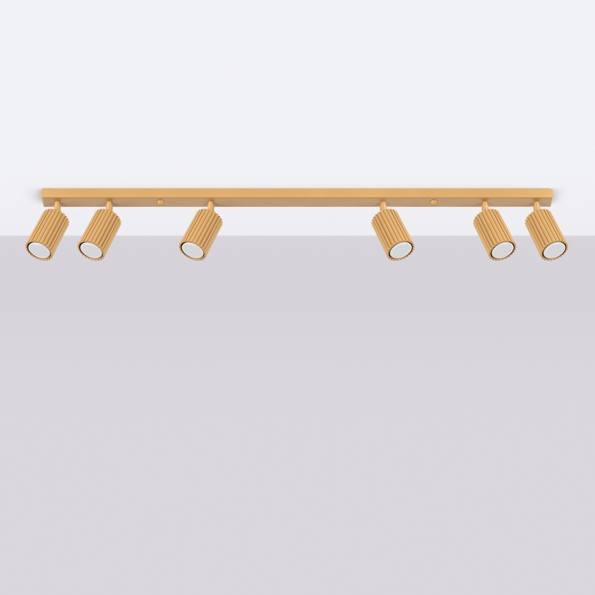 Foco KARBON 6xGU10/10W/230V dourado