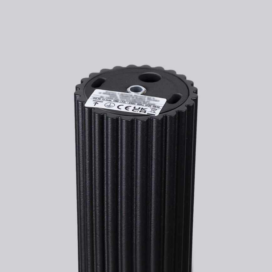 Foco KARBON 1xGU10/10W/230V 10 cm preto