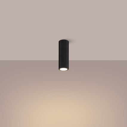 Foco KARBON 1xGU10/10W/230V 20 cm preto