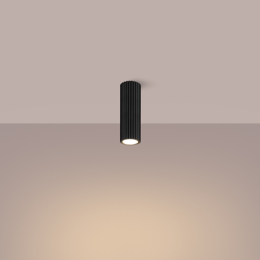 Foco KARBON 1xGU10/10W/230V 20 cm preto