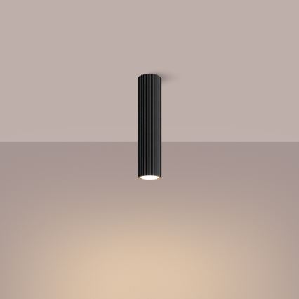 Foco KARBON 1xGU10/10W/230V 30 cm preto