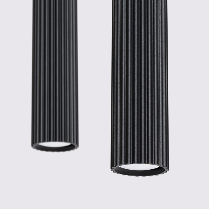 Candeeiro suspenso KARBON 2xGU10/10W/230V preto