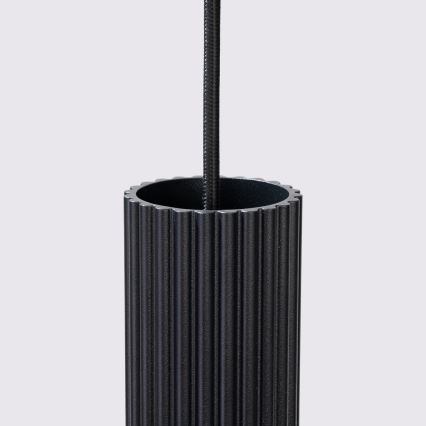 Candeeiro suspenso KARBON 3xGU10/10W/230V preto