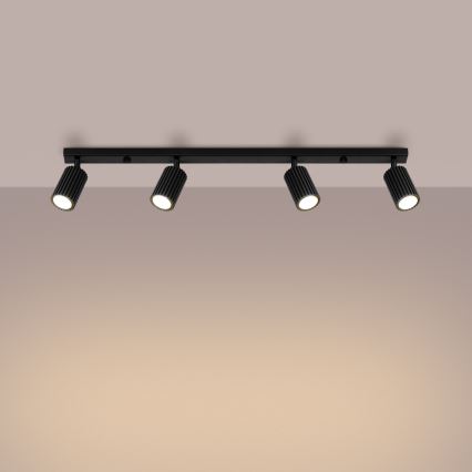 Foco KARBON 4xGU10/10W/230V preto