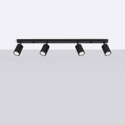 Foco KARBON 4xGU10/10W/230V preto