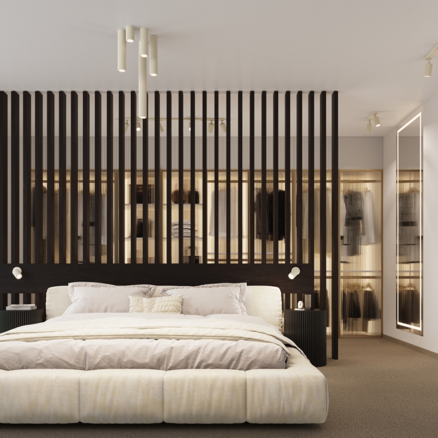 Foco KARBON 1xGU10/10W/230V 10 cm creme