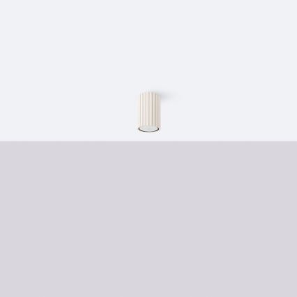 Foco KARBON 1xGU10/10W/230V 10 cm creme