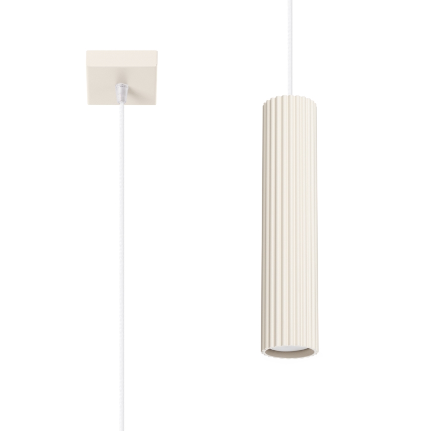 Candeeiro suspenso KARBON 1xGU10/10W/230V creme