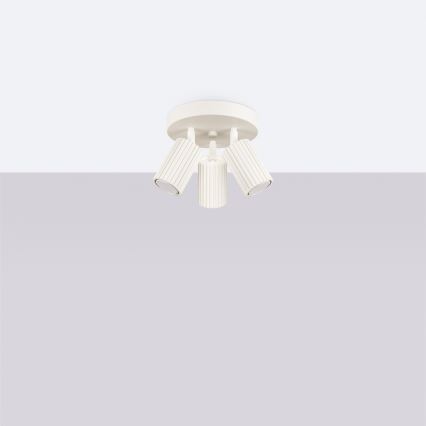 Foco KARBON 3xGU10/10W/230V creme