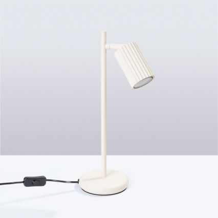 Candeeiro de mesa KARBON 1xGU10/10W/230V creme