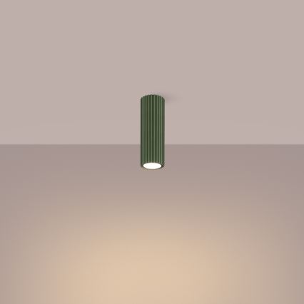 Foco KARBON 1xGU10/10W/230V 20 cm verde