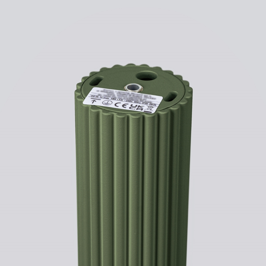 Foco KARBON 1xGU10/10W/230V 20 cm verde