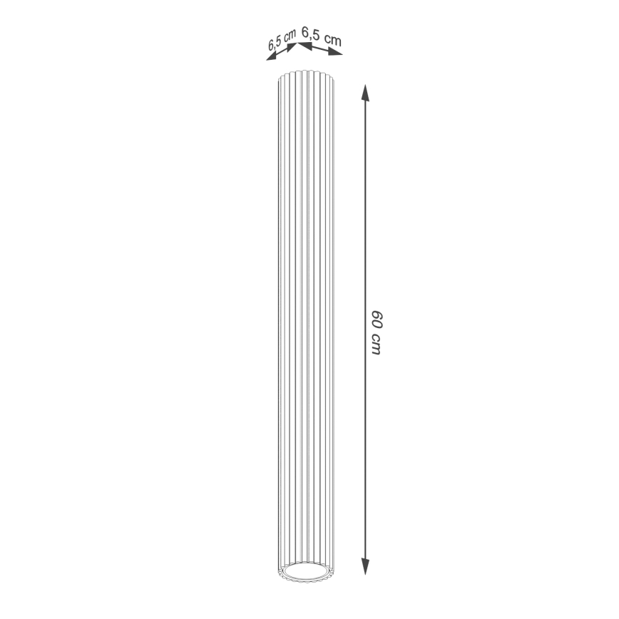 Foco KARBON 1xGU10/10W/230V 60 cm verde