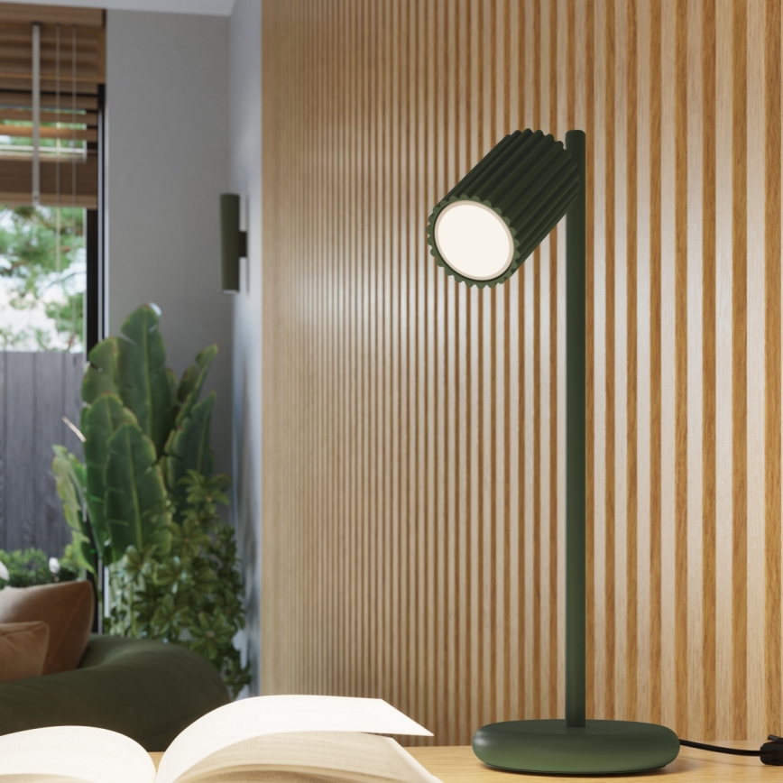 Iluminação de parede KARBON 2xGU10/10W/230V verde