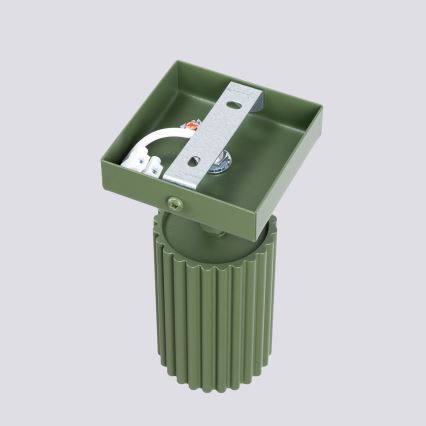 Foco de parede KARBON 1xGU10/10W/230V verde