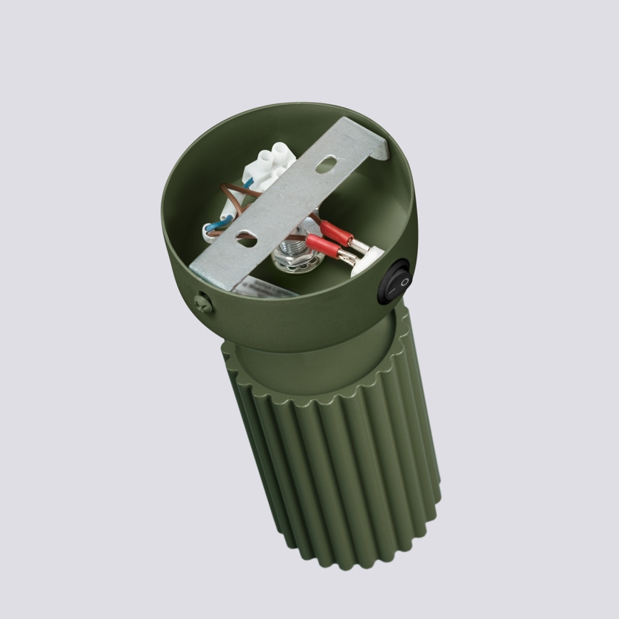 Foco de parede KARBON 1xGU10/10W/230V verde