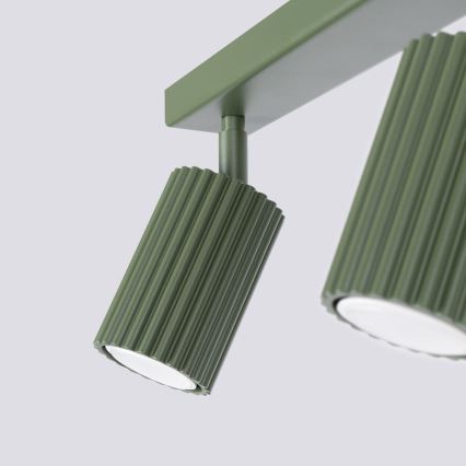 Foco KARBON 2xGU10/10W/230V verde