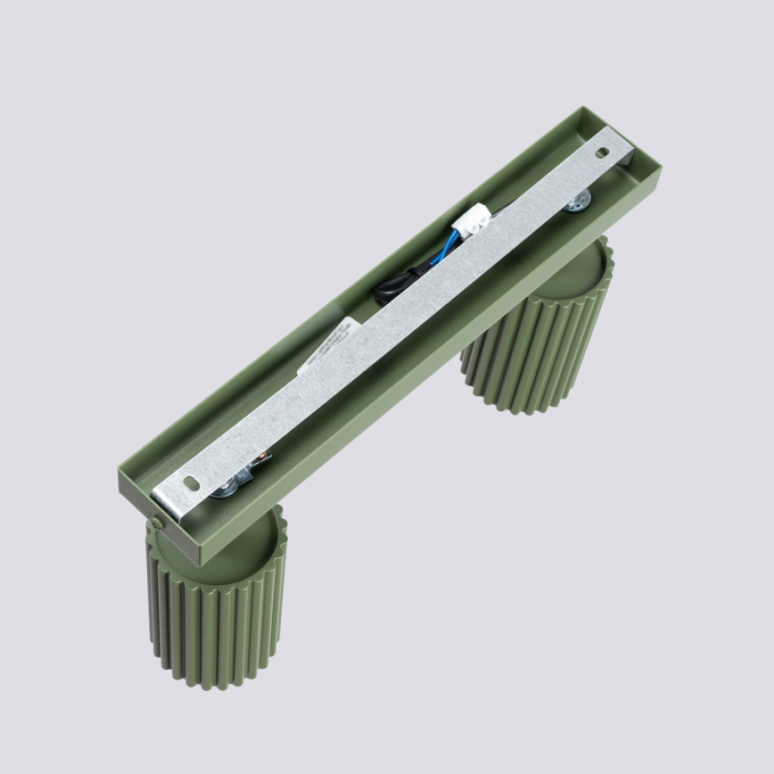 Foco KARBON 2xGU10/10W/230V verde