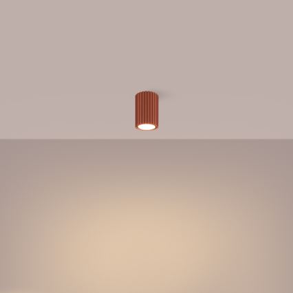 Foco KARBON 1xGU10/10W/230V 10 cm vermelho