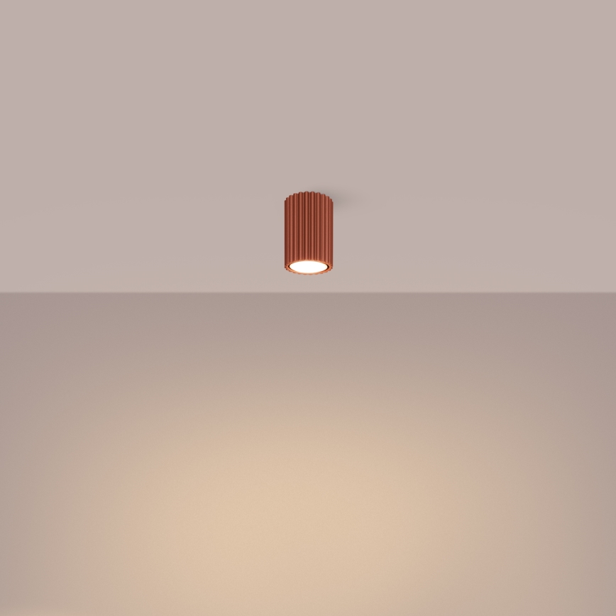 Foco KARBON 1xGU10/10W/230V 10 cm vermelho