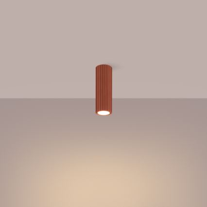 Foco KARBON 1xGU10/10W/230V 20 cm vermelho