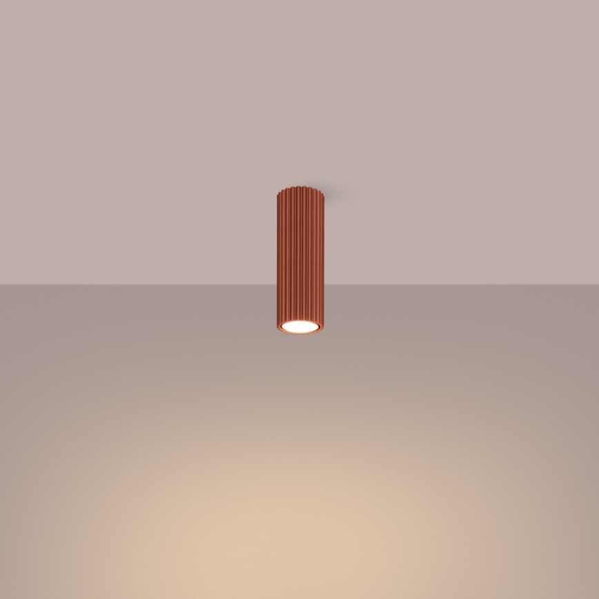 Foco KARBON 1xGU10/10W/230V 20 cm vermelho