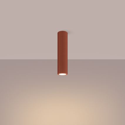 Foco KARBON 1xGU10/10W/230V 30 cm vermelho