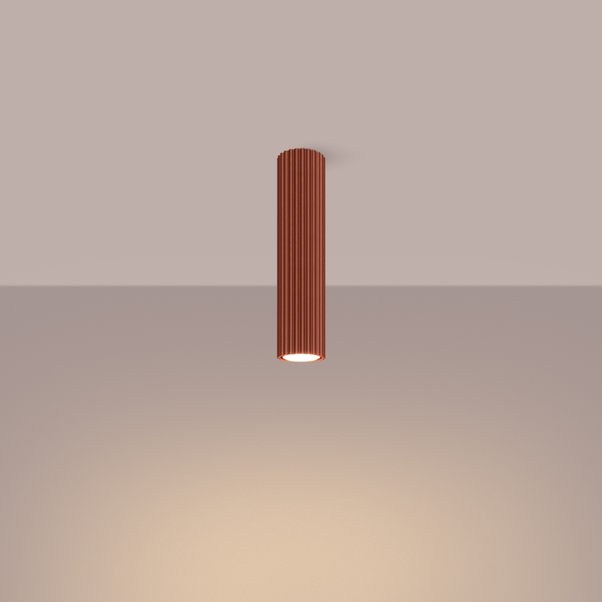 Foco KARBON 1xGU10/10W/230V 30 cm vermelho