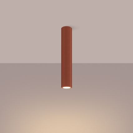 Foco KARBON 1xGU10/10W/230V 40 cm vermelho