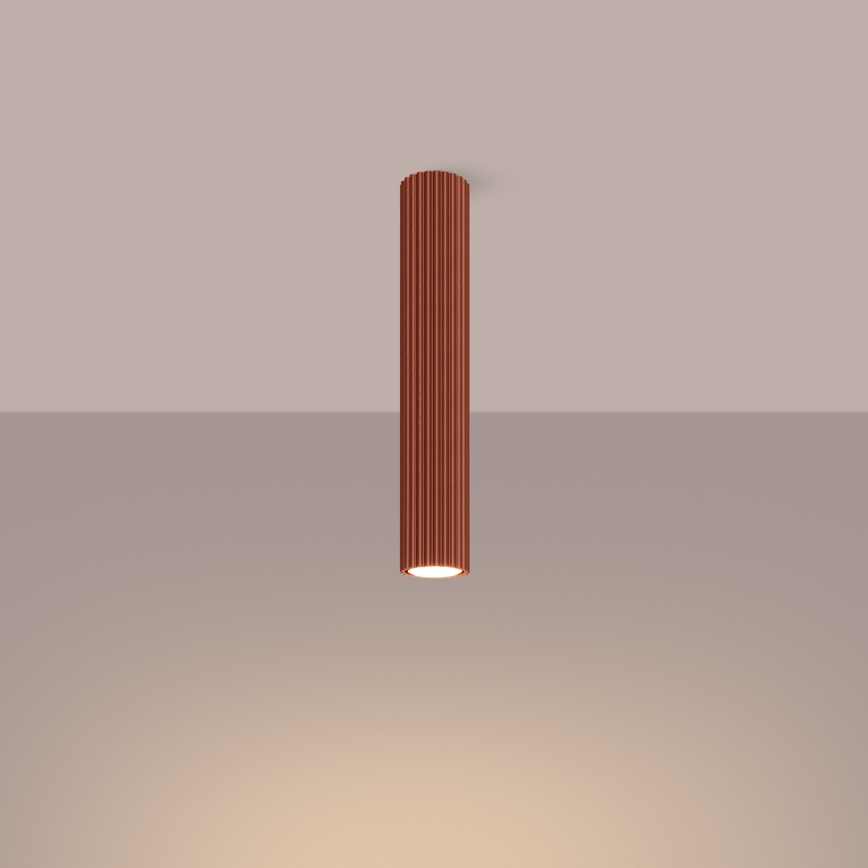 Foco KARBON 1xGU10/10W/230V 40 cm vermelho