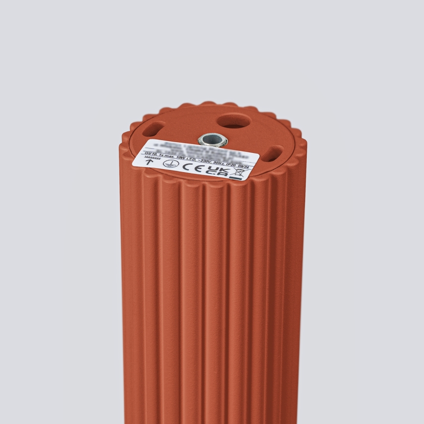 Foco KARBON 1xGU10/10W/230V 60 cm vermelho