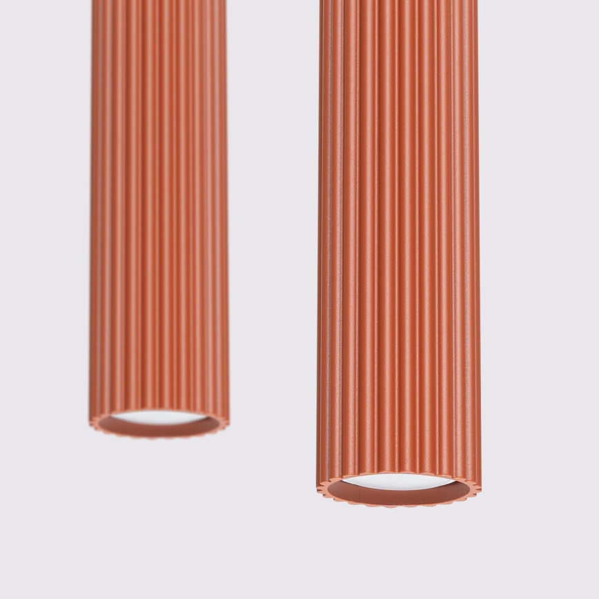 Candeeiro suspenso KARBON 2xGU10/10W/230V vermelho