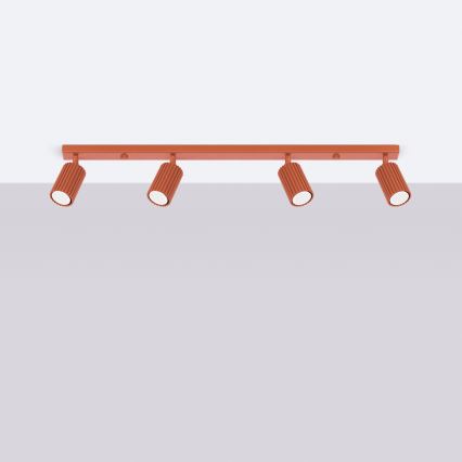 Foco KARBON 4xGU10/10W/230V vermelho