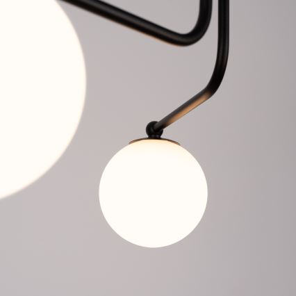 Candeeiro suspenso ASTRAL 5xG9/8W/230V preto