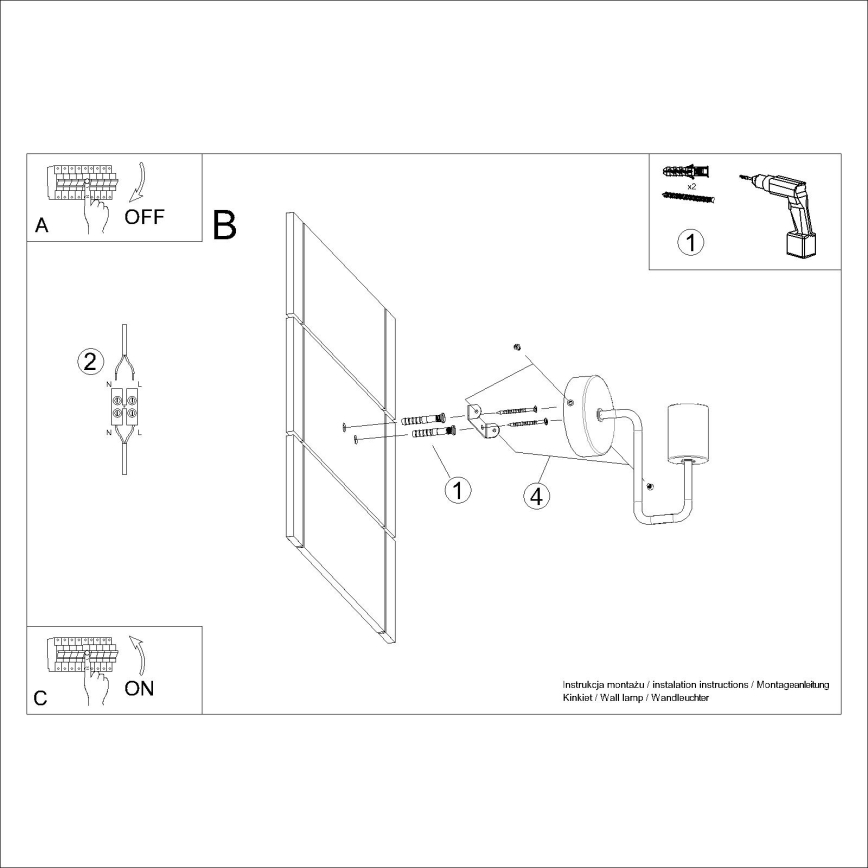 Candeeiro de parede TIMBO 1xE27/15W/230V branco/bege/faia
