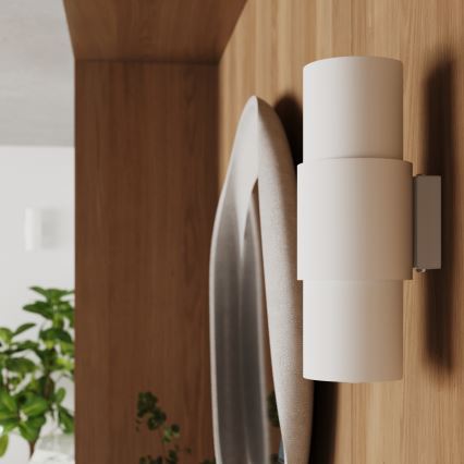 Iluminação de parede FLASH 2xE27/15W/230V branco