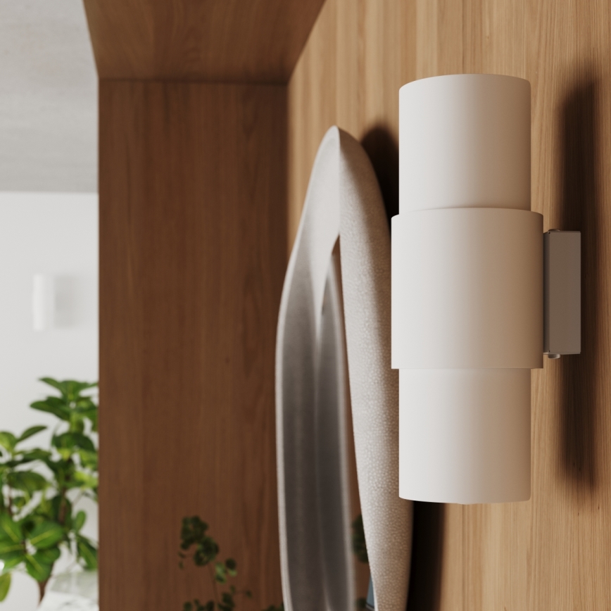 Iluminação de parede FLASH 2xE27/15W/230V branco