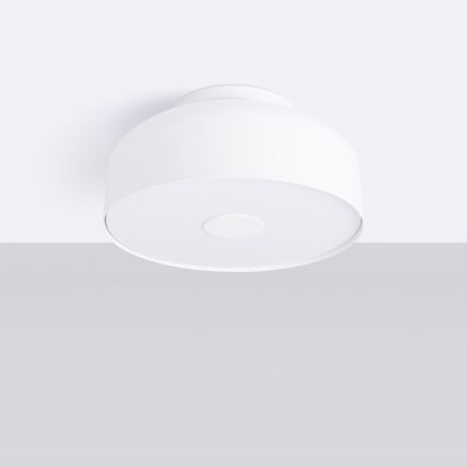Candeeiro de tecto OMIQ 4xE27/15W/230V Ø 30 cm branco