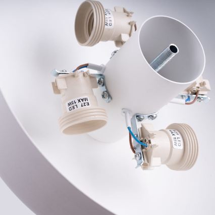 Candeeiro de tecto OMIQ 4xE27/15W/230V Ø 30 cm branco