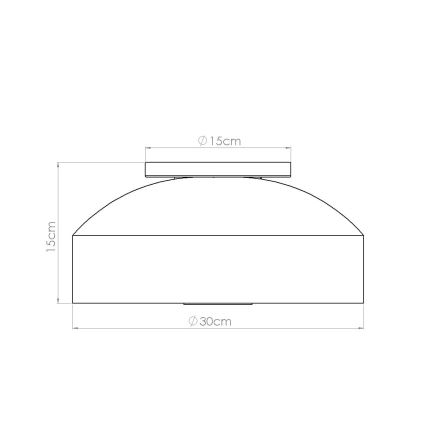 Candeeiro de tecto OMIQ 4xE27/15W/230V Ø 30 cm branco