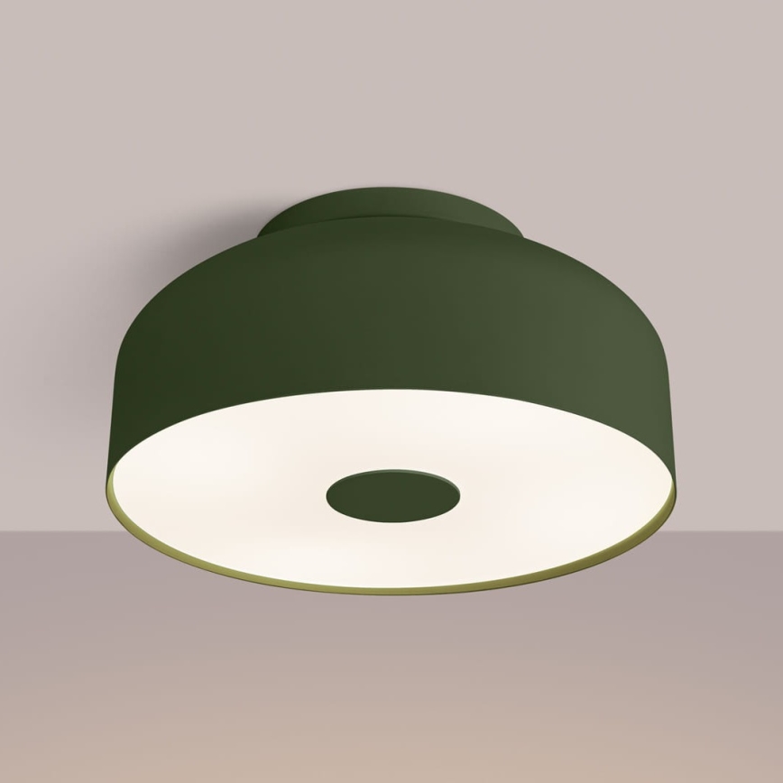 Candeeiro de tecto OMIQ 4xE27/15W/230V diâmetro 30 cm verde