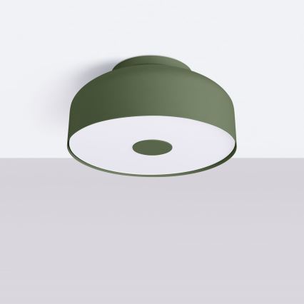 Candeeiro de tecto OMIQ 4xE27/15W/230V diâmetro 30 cm verde