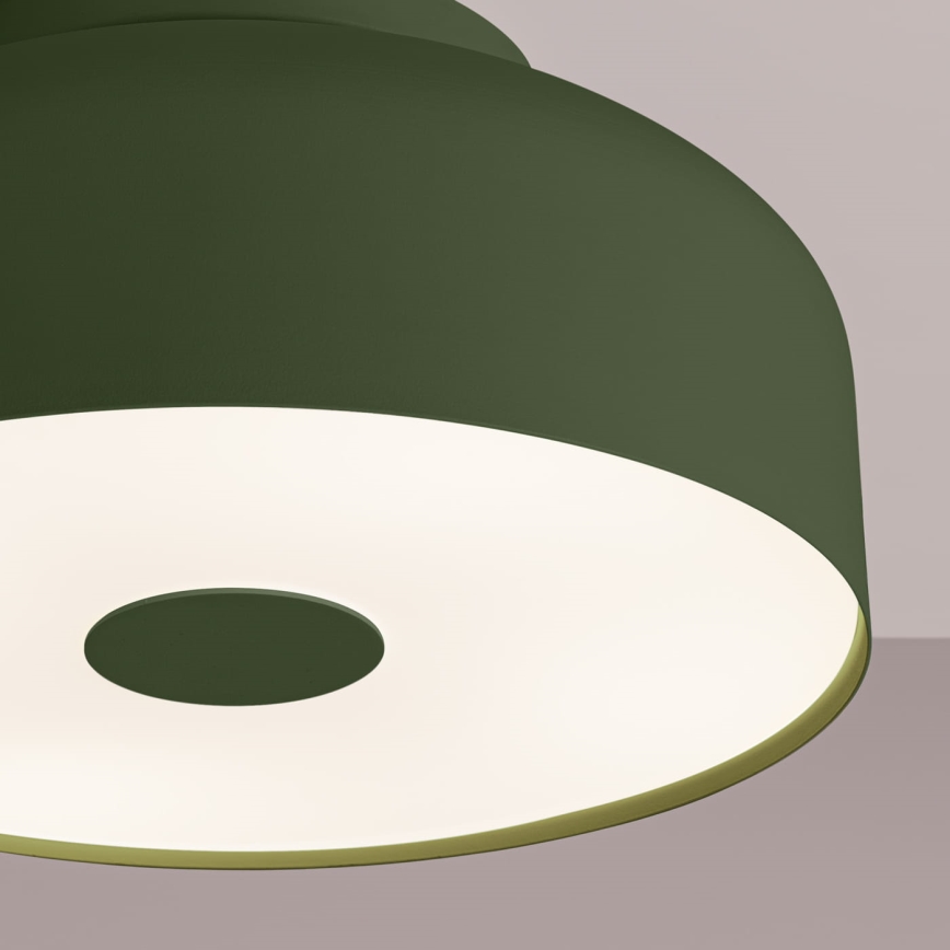 Candeeiro de tecto OMIQ 4xE27/15W/230V diâmetro 30 cm verde