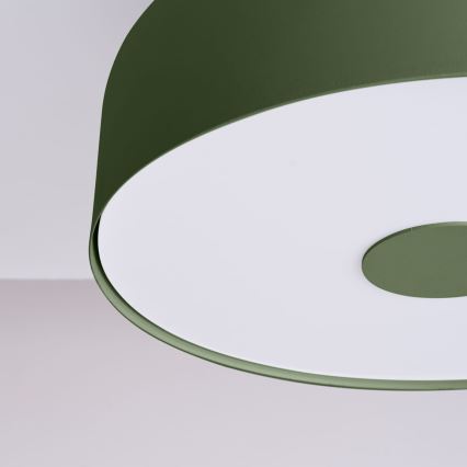Candeeiro de tecto OMIQ 4xE27/15W/230V diâmetro 30 cm verde