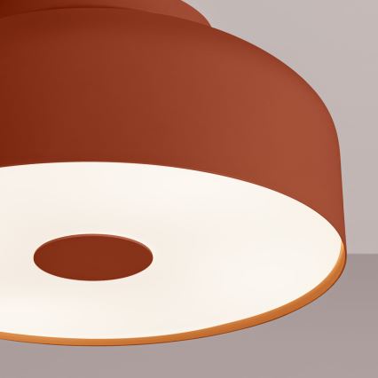 Luminária de teto OMIQ 4xE27/15W/230V Ø 30 cm vermelha