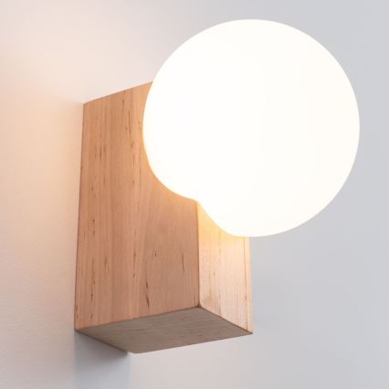 Iluminação de parede BULBO 1xG9/8W/230V faia/branco