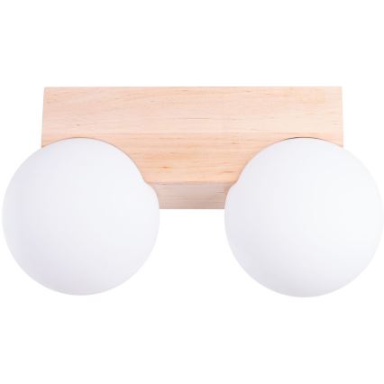 Iluminação de teto BULBO 2xG9/8W/230V faia/branco