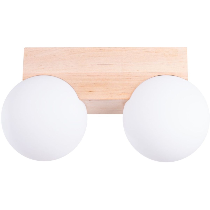 Iluminação de teto BULBO 2xG9/8W/230V faia/branco